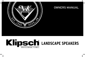 Manual Klipsch PRO-10SW-LS Speaker