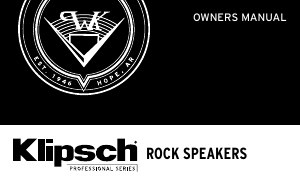 Manual Klipsch PRO-10SW-RK Speaker