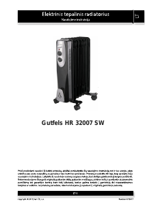 Vadovas Gutfels HR 32007 SW Šildytuvas