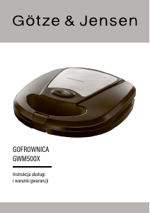 Instrukcja Götze & Jensen GWM500X Gofrownica