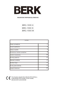 Vadovas BERK BRC-1555 S Šaldytuvas-šaldiklis