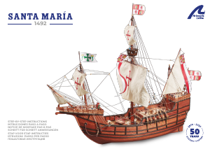 Manual Artesanía Latina set 22411N Boatkits Santa Maria