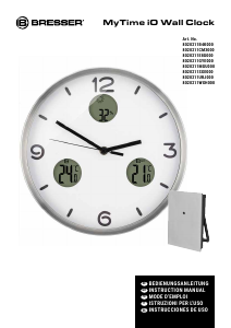 Mode d’emploi Bresser 8020211MGU000 MyTime iO Horloge