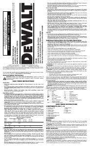 Mode d’emploi DeWalt DW328 Scie à ruban