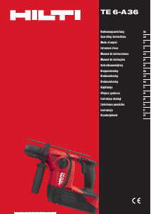 Bedienungsanleitung Hilti TE 6-A36 Bohrhammer