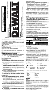 Mode d’emploi DeWalt DWM120 Scie à ruban