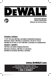 Handleiding DeWalt D25652K Boorhamer