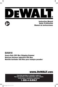 Handleiding DeWalt D25810K Boorhamer