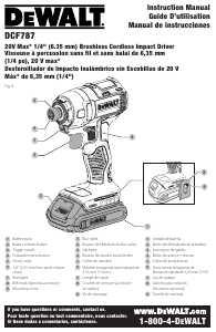 Manual de uso DeWalt DCF787C2 Atornillador