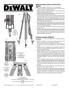 Mode d’emploi DeWalt DW0736 Trépied