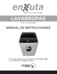 Manual de uso Enxuta LENX20660 Lavadora