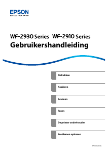 Handleiding Epson WorkForce WF-2910DWF Multifunctional printer