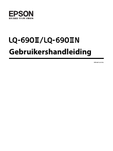 Handleiding Epson LQ-690IIN Printer