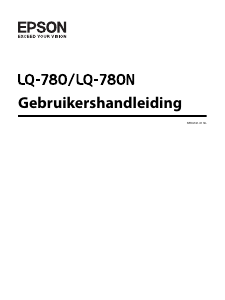 Handleiding Epson LQ-780 Printer