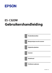 Handleiding Epson ES-C320W Scanner