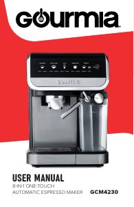 Manual Gourmia GCM4230 Coffee Machine