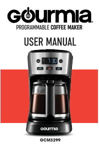 Manual Gourmia GCM3299 Coffee Machine