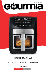 Manual Gourmia GAF799 Deep Fryer