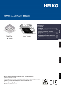 Instrukcja Heiko CA035-A1 Klimatyzator