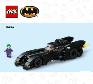 Manuale Lego set 76224 Batman Batmobile: inseguimento di Batman vs. The Joker