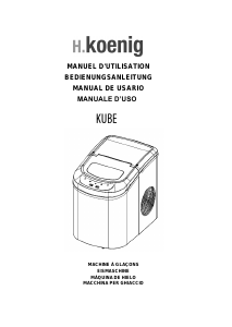 Manual de uso H.Koenig Kube Máquina de hacer hielo