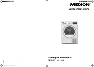 Bedienungsanleitung Medion MD 37412 Trockner