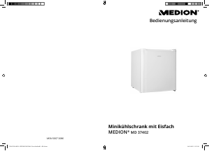 Bedienungsanleitung Medion MD 37402 Kühlschrank