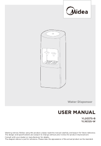 Manual Midea YL2037S-B Water Dispenser