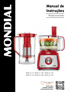 Manual Mondial MPN-01-RE Robot de cozinha