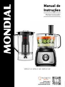 Manual Mondial MPN-01-BE Robot de cozinha
