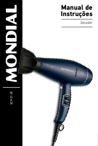 Manual Mondial SCP 01 IR Secador de cabelo