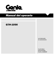 Manual de uso Genie GTH-1056 Carretilla elevadora