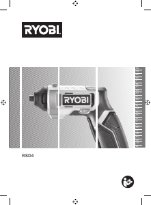 Manual de uso Ryobi RSD4-120T Atornillador