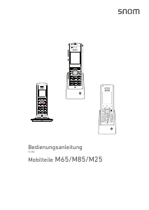 Bedienungsanleitung Snom M25 Schnurlose telefon