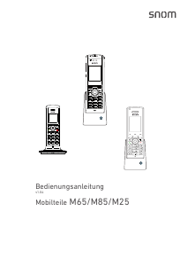 Bedienungsanleitung Snom M85 Schnurlose telefon