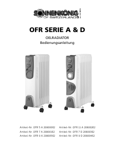 Manuale Sonnenkönig OFR 7 D Termoventilatore