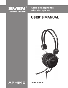 Manual Sven AP-540 Headset