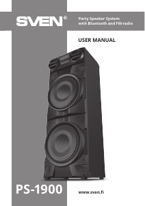 Руководство Sven PS-1900 Динамики