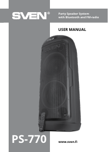 Manual Sven PS-770 Speaker