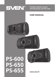 Manual Sven PS-650 Speaker