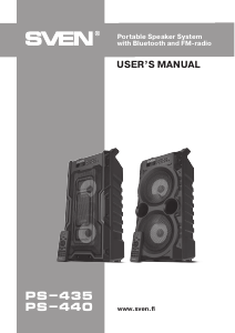Manual Sven PS-440 Speaker