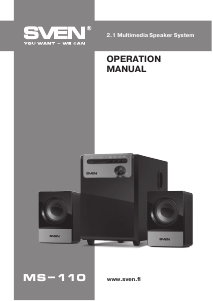 Manual Sven MS-110 Speaker