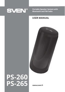 Manual Sven PS-260 Speaker