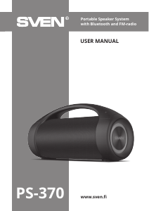 Manual Sven PS-370 Speaker