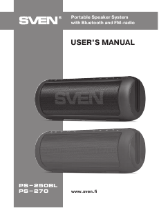 Manual Sven PS-250BL Speaker