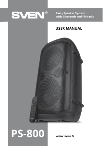 Manual Sven PS-800 Speaker