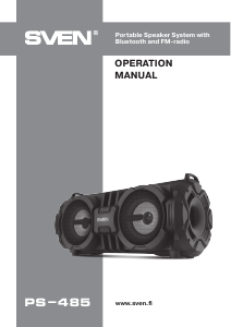 Manual Sven PS-485 Speaker