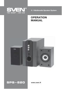Manual Sven SPS-820 Speaker
