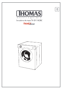 Manual de uso Thomas TH-D11KCBC Secadora