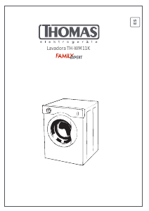 Manual de uso Thomas TH-W11K Lavadora
